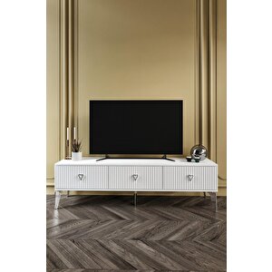 150 Cm Zeugma Mdf Mebran Kapak Beyaz Gümüş