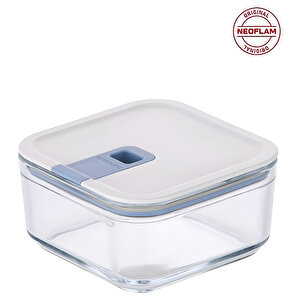 Perfect Seal Kare Cam Saklama Kabı Bej 720 Ml