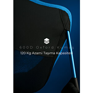 Urban Badger Mavi Loki Sandalye Teleskopik 950 Gr 7050 Alüminyum Ultra Hafif 600d Oxford Kumaş