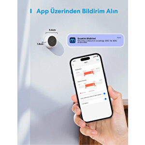 Akıllı Sıcaklık Ve Nem Sensörü Ms100f (apple Home Destekli)