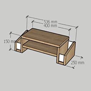 Atlas Safir Monitör Yükseltici Laptop Standı
