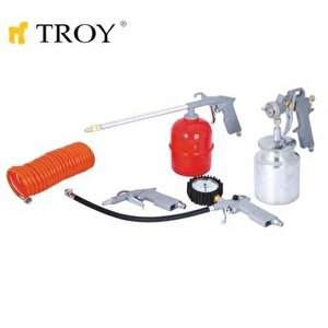 Troy  Havalı Alet Seti, 5 Parça