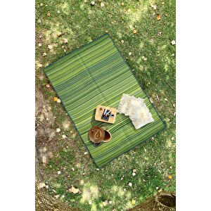 Katlanabilir Plaj Kamp Piknik Bahçe Halısı Balkon Teras Hasır Halı Mat Savan Kilim Karavan Halısı 180x270 cm