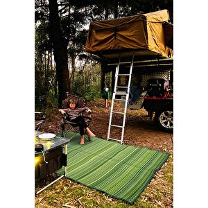 Katlanabilir Plaj Kamp Piknik Bahçe Halısı Balkon Teras Hasır Halı Mat Savan Kilim Karavan Halısı 180x270 cm