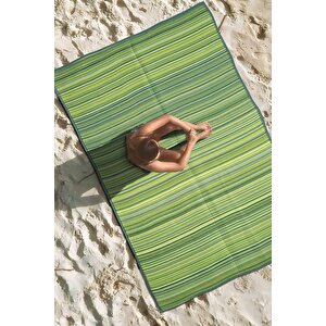 Katlanabilir Plaj Kamp Piknik Bahçe Halısı Balkon Teras Hasır Halı Mat Savan Kilim Karavan Halısı 180x270 cm