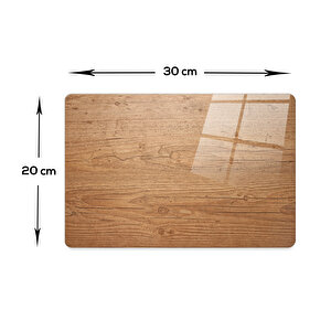 Cam Kesme Tahtası - Cam Kesme Tablası | Retro Ahşap Görünümlü | 20cm X 30cm