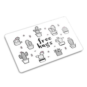 Cam Kesme Tahtası - Cam Kesme Tablası  | Free Hugs | 20cm X 30cm