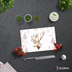 Cam Kesme Tahtası - Cam Kesme Tablası | Cervus Deer | 20cm X 30cm