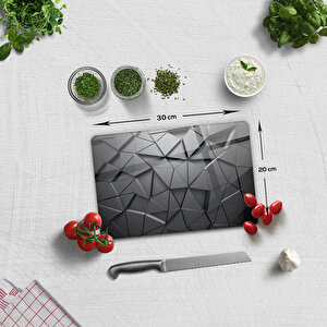 Cam Kesme Tahtası - Cam Kesme Tablası  | Antrasit Kristal | 20cm X 30cm