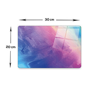 Cam Kesme Tahtası - Cam Kesme Tablası  | Renkli Tuval | 20cm X 30cm