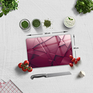Cam Kesme Tahtası - Cam Kesme Tablası | Asil Bordo | 20cm X 30cm