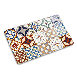 Cam Kesme Tahtası - Cam Kesme Tablası  | Çini Desen | 20cm X 30cm