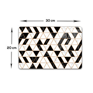 Cam Kesme Tahtası - Cam Kesme Tablası  | Black Gold | 20cm X 30cm