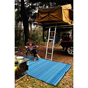 Katlanabilir Plaj Kamp Piknik Bahçe Balkon Teras Hasır Halı Mat Savan Kilim Karavan Halısı 150x210 cm