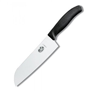 Blisterli Santoku Bıçağı 17 Cm Siyah