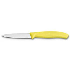 Tırtıklı Soyma Bıçağı 8 Cm Sarı