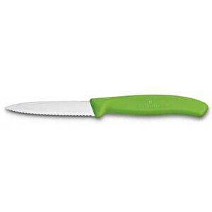 Tırtıklı Soyma Bıçağı 8 Cm Yeşil