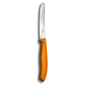 Tırtıklı Domates & Sosis Bıçağı 11 Cm Turuncu
