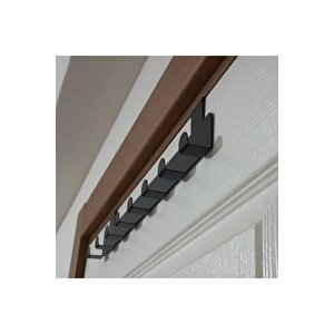 Metal Mat Siyah Amerikan Kapı Arkası Askılık Organizer Askılık Ve Banyo Kapı Arkası Askı