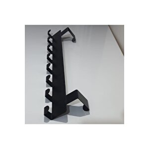 Metal Mat Siyah Amerikan Kapı Arkası Askılık Organizer Askılık Ve Banyo Kapı Arkası Askı
