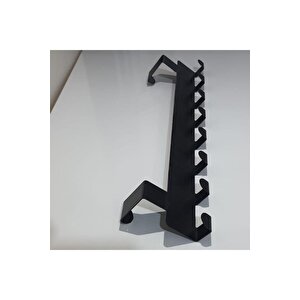 Metal Mat Siyah Amerikan Kapı Arkası Askılık Organizer Askılık Ve Banyo Kapı Arkası Askı