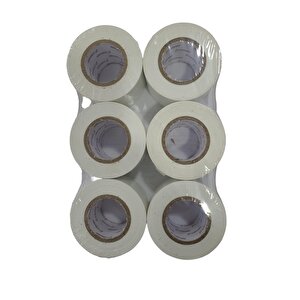 Cemet Beyaz Pvc Kanal Bantı 0.13x48x25yrd 6 Adet