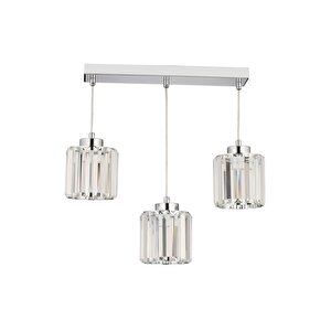 Bottle Modern Avize E27 36w 30x12cm Metal Krom Dorbien-fz-7383-3s-k