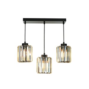 Bottle Modern Avize E27 36w 30x12cm Metal Siyah Dorbien-fz-7383-3s-bsy