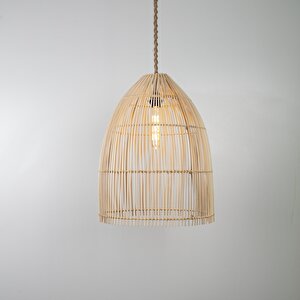 Case Modern Avize E27 12w 40cm Rattan Doğal Dorbien-slb-8003