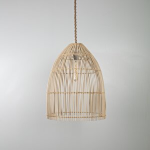 Case Modern Avize E27 12w 40cm Rattan Doğal Dorbien-slb-8003