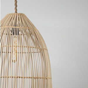 Case Modern Avize E27 12w 40cm Rattan Doğal Dorbien-slb-8003