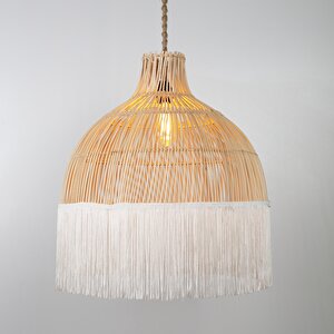 Madlen Modern Avize E27 12w 30cm Rattan Doğal/beyaz Dorbien-slb-8001-p
