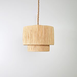 Hope Modern Avize E27 12w 35cm Rafya Doğal Dorbien-slr-8043