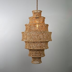 Öykü Modern Avize E27 12w 45cm Tığ Doğal Dorbien-slrt-8003