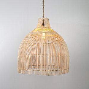 Madlen Modern Avize E27 12w 50cm Rattan Doğal Dorbien-slb-8001-l