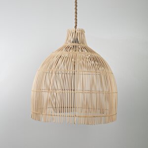 Madlen Modern Avize E27 12w 50cm Rattan Doğal Dorbien-slb-8001-l