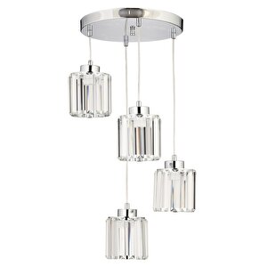 Bottle Modern Avize E27 48w 30cm Metal Krom Dorbien-fz-7383-4y-k