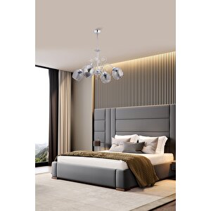 Nida Modern Avize E27 48w 60cm Metal Krom Dorbien-fz-7111-4k
