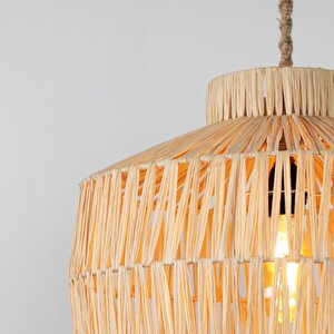 Storey Modern Avize E27 12w 45cm Rafya Doğal Dorbien-slr-8077