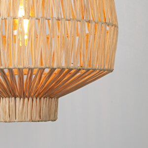 Storey Modern Avize E27 12w 45cm Rafya Doğal Dorbien-slr-8077