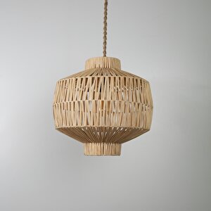 Storey Modern Avize E27 12w 45cm Rafya Doğal Dorbien-slr-8077