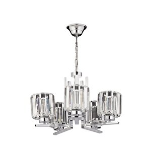 Kristal Modern Avize E27 60w 50cm Metal Krom Dorbien-fz-7396-5k