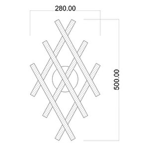 Yıldız Modern Avize Led 36w 28x12cm Alüminyum Profil Siyah Dorbien-ep-10379-3bsy