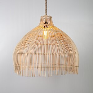 Madlen Modern Avize E27 12w 60cm Rattan Doğal Dorbien-slb-8001-xl