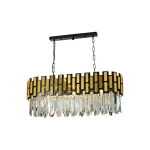 Tape Modern Avize E14 72w 100x35cm Metal Siyah Dorbien-av-4293-bsy100x35