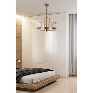 Kristal Modern Avize E27 36w 50cm Metal Eskitme Dorbien-fz-7396-3e