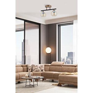 Seesaw Modern Avize E27 24w 44cm Metal Eskitme/siyah Dorbien-fz-7405-2e