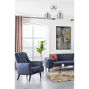 Close Modern Avize E27 24w 42cm Metal Krom Dorbien-fz-7406-2k
