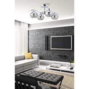 Vacuum Modern Avize E27 48w 65cm Metal Krom Dorbien-fz-7390-4k