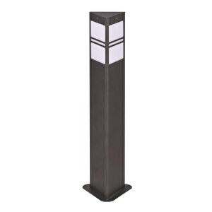 Bahçe Bollard E27 12w 15x15cm Alüminyum Profil Siyah Dorbien-bbo-68248-bsy-m1